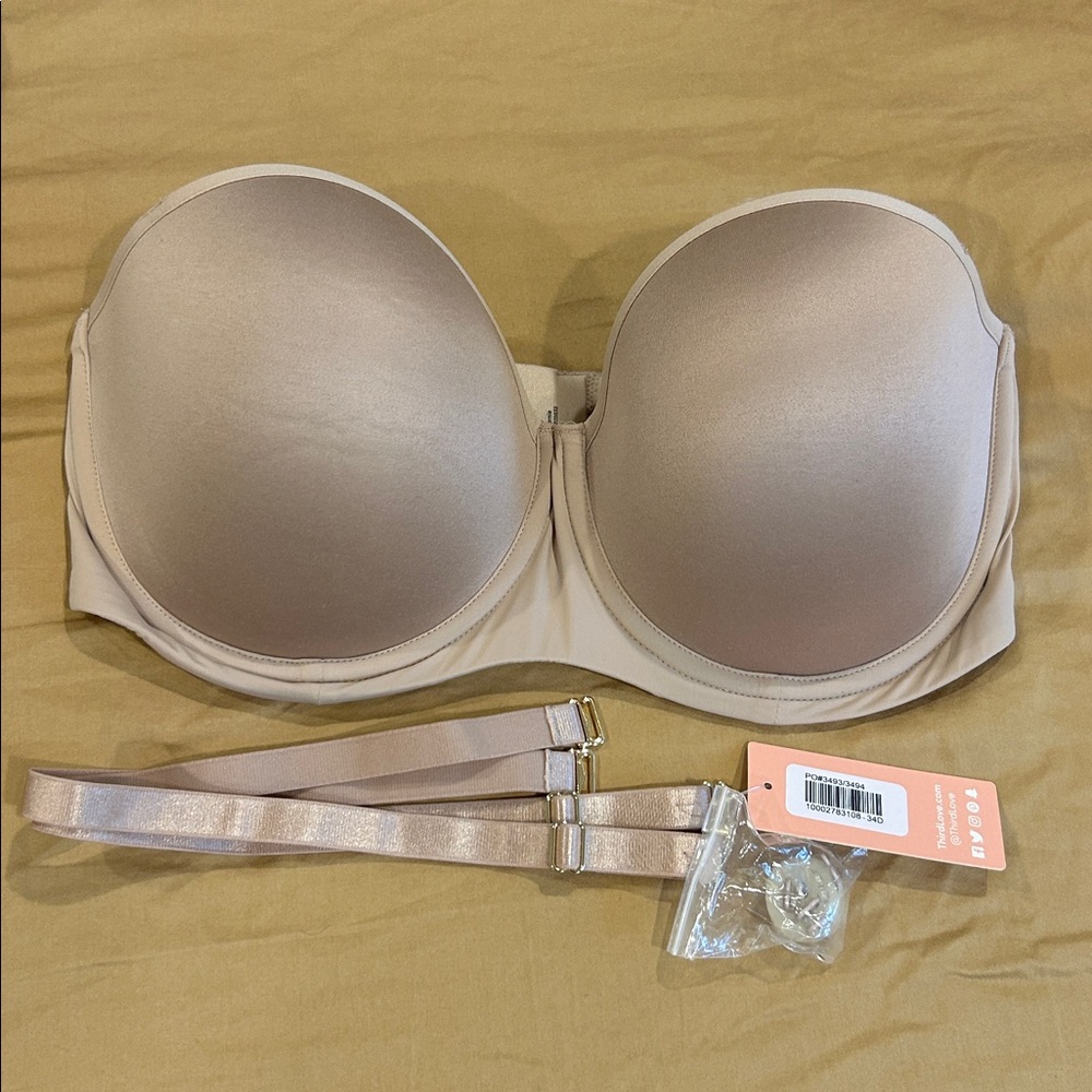 ThirdLove Nude Strapless Bra - NWT